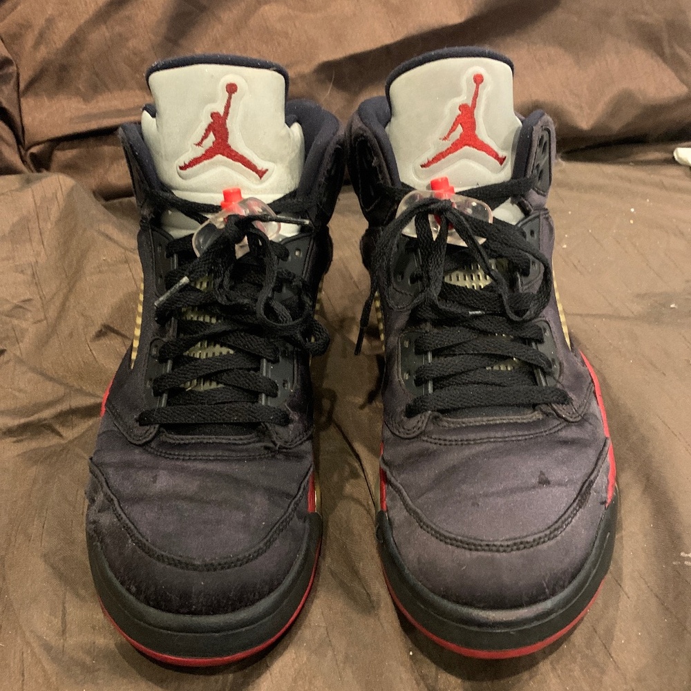Nike Air Jordan 5 Retro Satin Bred Sz 12